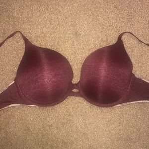 VS T SHIRT PUSH UP MAROON 36B